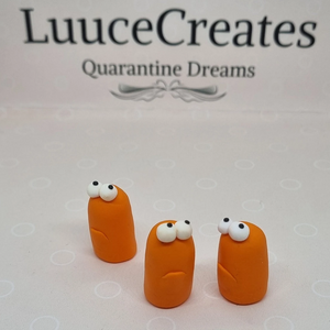 Grumpies - Mini polymer clay desk buddy - Luuce Creates
