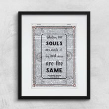 Load image into Gallery viewer, Dictionary Page Print - Wuthering Heights - Emily Bronte Quote -Turn the Page Design
