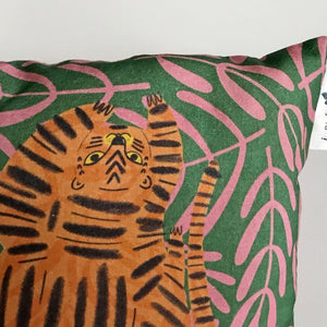 Tiger Cushion - Jenna Lee Alldread - big cats