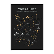 Load image into Gallery viewer, Yorkshire Star Constellations Print - Yorkshire Gift Idea - The Yorkshire Print Company
