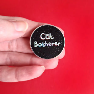 Cat Botherer Enamel Pin - cat lover gift - Innabox