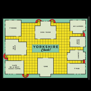 Yorkshire Cluedo Print - Yorkshire Gift Idea - The Yorkshire Print Company