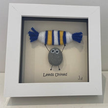 Load image into Gallery viewer, Leeds United Pebble Art Frame - Pebbled19 - Football Fans
