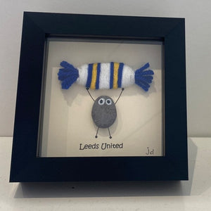 Leeds United Pebble Art Frame - Pebbled19 - Football Fans