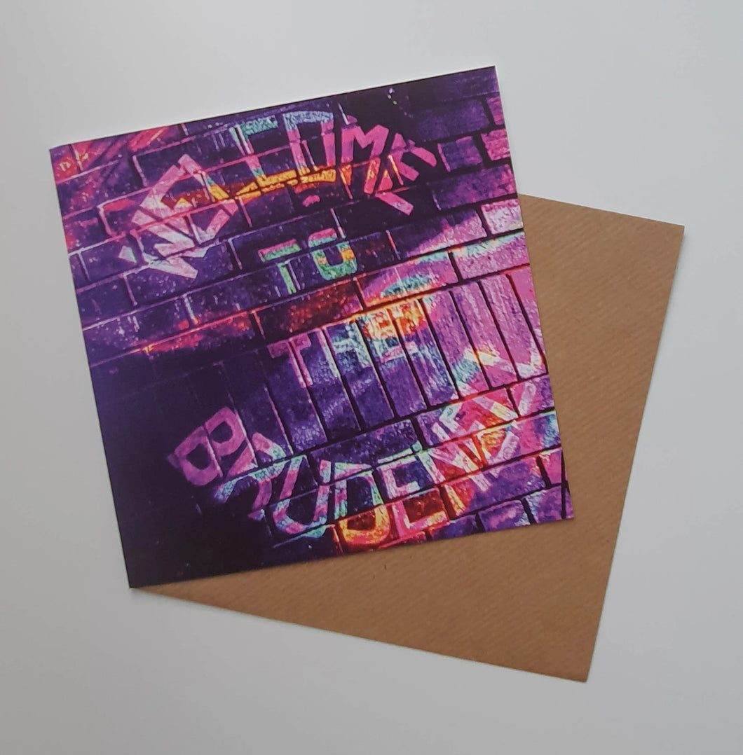 Brudenell Social club 'Welcome to the Brudenell' Card -  Greetings Card - RJHeald Photography