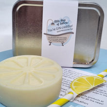 Load image into Gallery viewer, GIN-credible Solid Moisturiser Bar - Little Shop of Lathers - Handmade Body Bar
