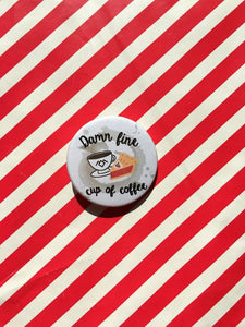 Damn Fine Cup of Coffee Badge - Twin Peaks - Thriftbox