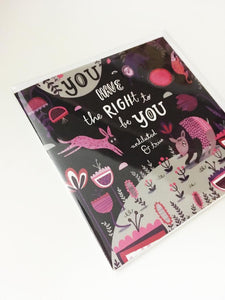 You have the right to be you - Greetings Card - Jenna Lee Alldread