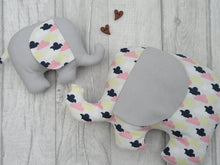 Load image into Gallery viewer, Stuffed Elephant toy - Sewn by Sarah - new baby gift - nursery - children
