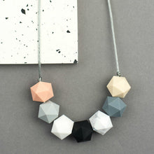 Load image into Gallery viewer, Teething Necklace - Geometric Bead Teething Jewellery - Seb and Roo - Baby gift
