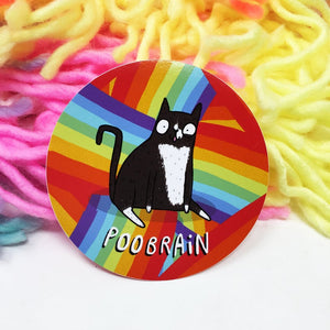 Character Stickers - Katie Abey - Tattoonicorn - Poobrain cat - stationery