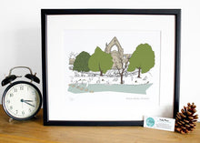 Load image into Gallery viewer, Bolton Abbey Print- Accidental Vix Prints - Yorkshire illustrations
