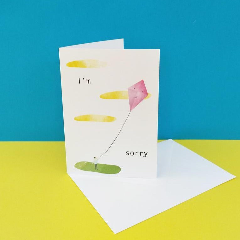 I'm sorry - Greetings card - Illustrator Kate