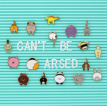Load image into Gallery viewer, Guinea Pig enamel pin - animal butts - Innabox - puns
