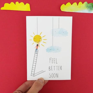 Feel Better Soon - Greetings card - Illustrator Kate
