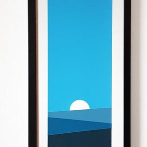 Minimal Sunrise screen print - Art print  - Adventurers - Or8 Design