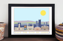 Load image into Gallery viewer, Leeds Travel inspired A3 poster print - Sweetpea &amp; Rascal - Yorkshire prints
