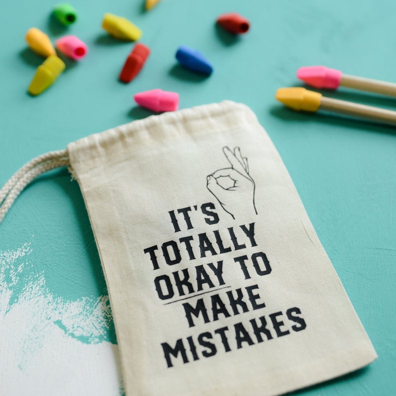 It's totally okay to make mistakes - Mindfulness Gift - Bread & Jam