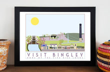 Load image into Gallery viewer, Bingley Travel inspired poster print - Sweetpea &amp; Rascal - Yorkshire prints
