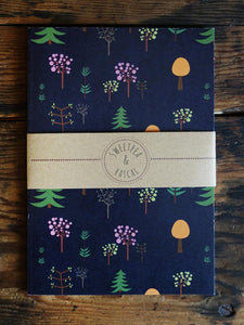 Trees A5 size Notebook - Sweetpea and Rascal - note book - stationery lovers