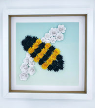 Load image into Gallery viewer, Bumble Bee Paper Art - Framed Artwork - Turn the Page Design - Collection only

