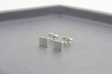 Load image into Gallery viewer, Square/Diamond Stud Earrings - Sterling Silver - Maxwell Harrison Jewellery
