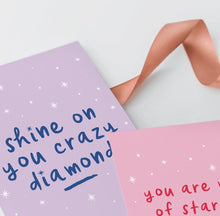 Load image into Gallery viewer, Shine on you crazy diamond - A4 Print - Blush and Blossom
