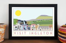 Load image into Gallery viewer, Ingleton Travel inspired A3 poster print - Sweetpea &amp; Rascal - Yorkshire prints - Yorkshire scenes and landmarks
