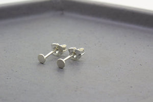 Tiny Dot Stud Earrings - Sterling Silver - Maxwell Harrison Jewellery