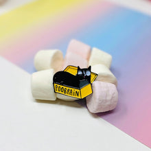 Load image into Gallery viewer, Poobrain Cat Enamel Pin - Katie Abey - cat lovers
