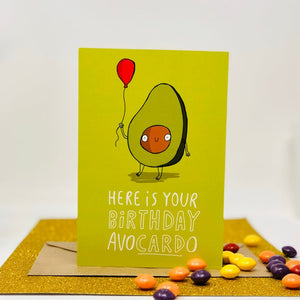 Birthday Avocardo - Puns - Birthday card - Katie Abey
