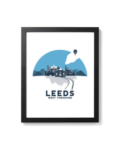Leeds Screenprint - City print - Or8 Design - Yorkshire gift ideas