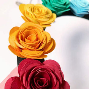 Paper Flower Making Kit - Make your own Rainbow - Bright Colours - Turn the Page Design