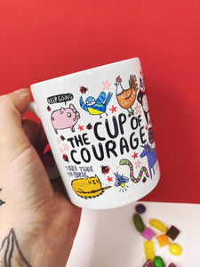 The Cup of Courage - Katie Abey - Bright and colourful - self care - motivational gifts