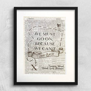 Dictionary Page Print - Treasure Island Quote -Turn the Page Design