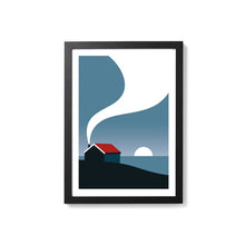 Load image into Gallery viewer, Coastal Cabin - art print - A4 or A5 - Adventurers - Wanderlust - Or8 Design
