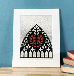 Book Page Print - Heart of Yorkshire - Turn the Page Design
