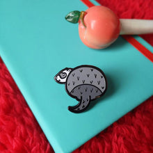 Load image into Gallery viewer, Ferret Bum - Does my bum look big in this - Animal Butts - Enamel Pin - Innabox
