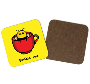 Bumble Tea coaster - Innabox - Puns - Animal lover gift -Tea Lovers - Bumble Bee