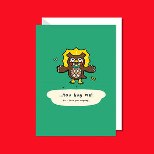 You bug Me Card - Greetings Card - Animal Crossing - Innabox