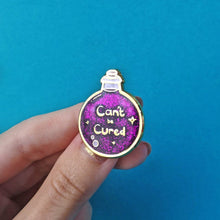 Load image into Gallery viewer, Can&#39;t be Cured - Potion Bottle Enamel Pin - Invisible Illness Club - Innabox

