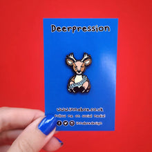 Load image into Gallery viewer, Deerpression Enamel Pin - Invisible Illness Club - Innabox - self care - depresssion - anxiety
