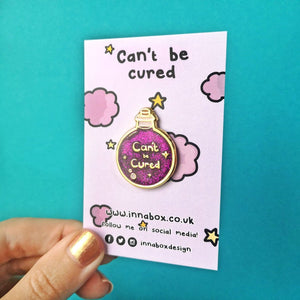 Can't be Cured - Potion Bottle Enamel Pin - Invisible Illness Club - Innabox
