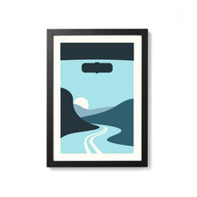 Load image into Gallery viewer, Moving Through the Mountains screen print - Or8 Design
