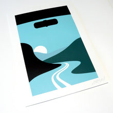 Load image into Gallery viewer, Moving Through the Mountains screen print - Or8 Design
