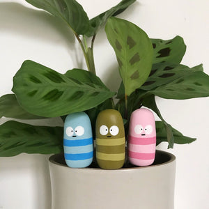 Worm Plant Pal - Polymer Clay decoration - Lotte Howe Design