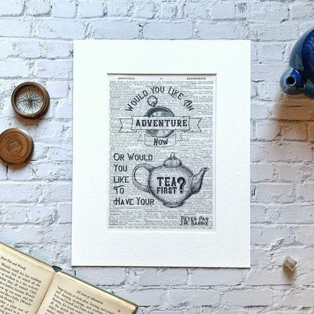 Dictionary Page Print - Peter Pan Quote - Turn the Page Design