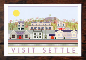 Settle Travel inspired poster print - Sweetpea & Rascal - Yorkshire prints