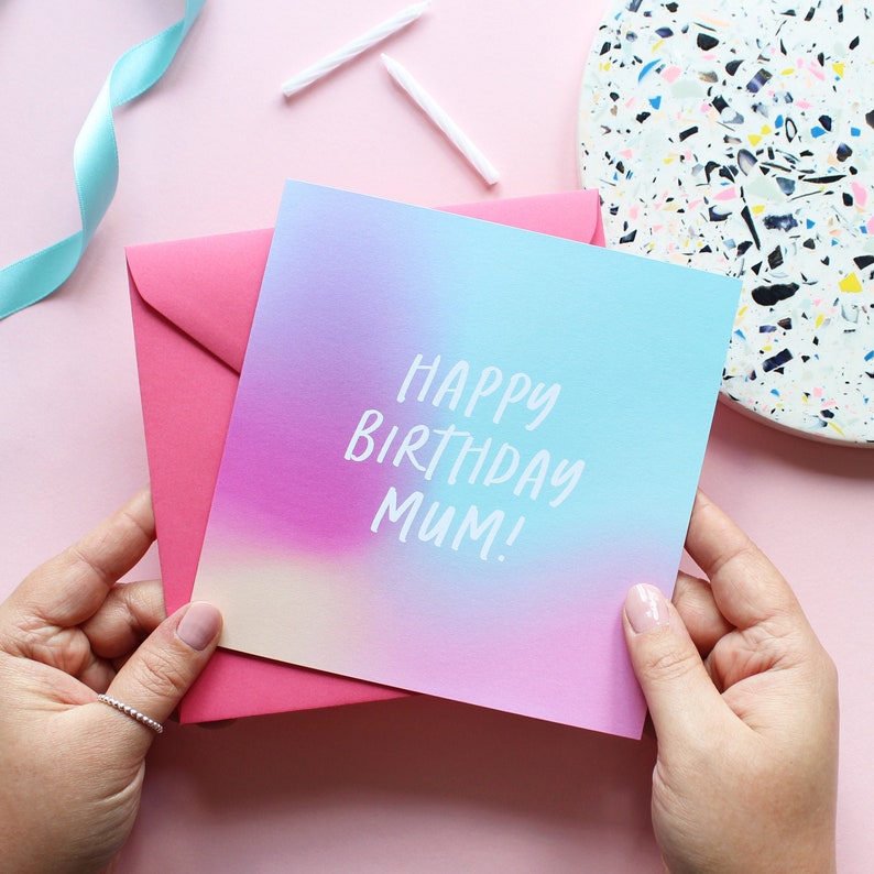 Happy birthday Mum Greetings Card - Purple Tree Designs - Mum birthday card