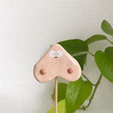 Load image into Gallery viewer, Boobs Plant Pal - Polymer Clay decoration - Lotte Howe Designs

